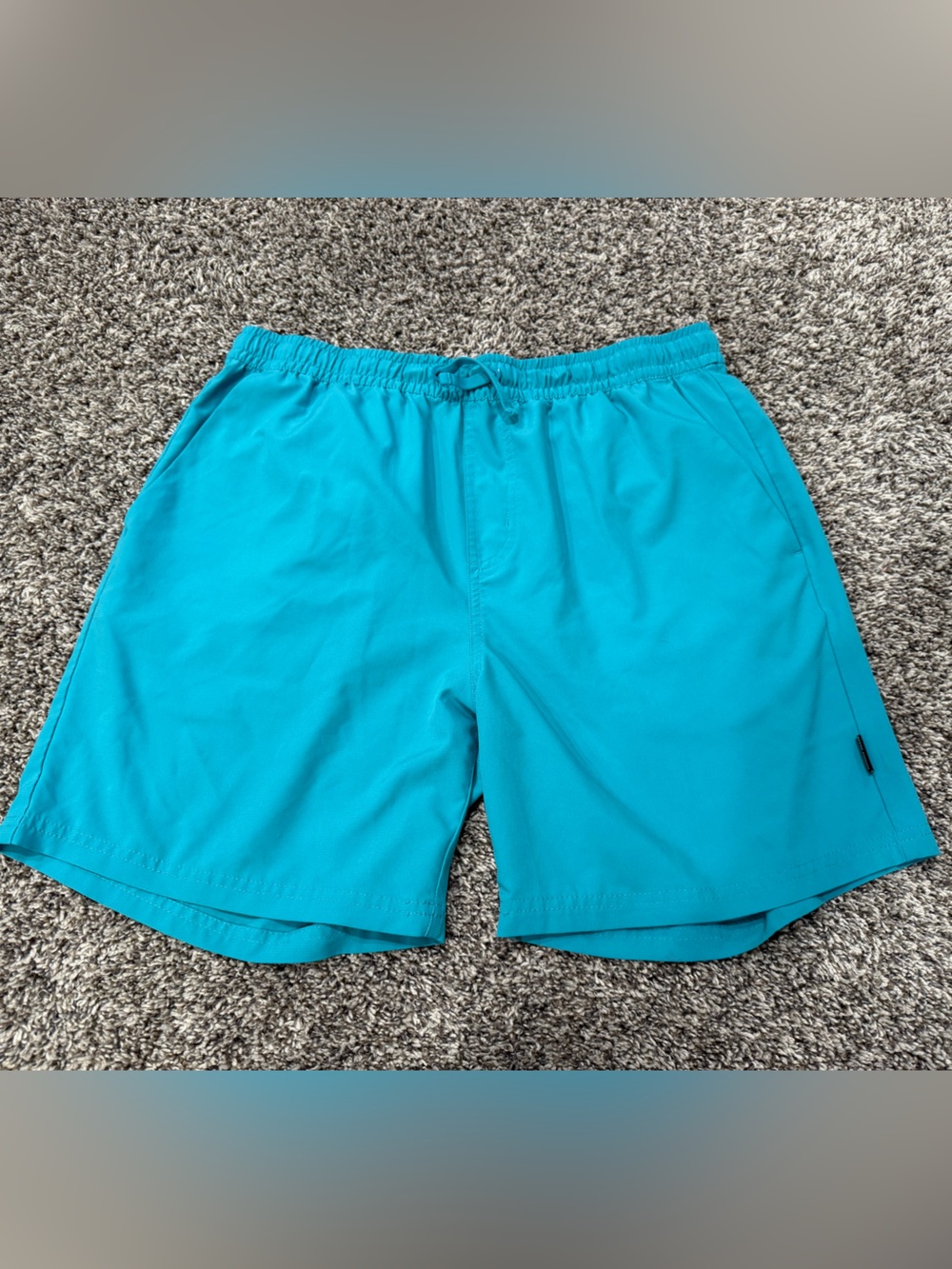 Ocean Current Men's Medium Turquoise Blue Swim Shorts
